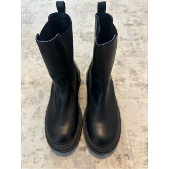 Good American Leather Chelsea Boot Combat Boot 7.5 - Picture 6 of 9